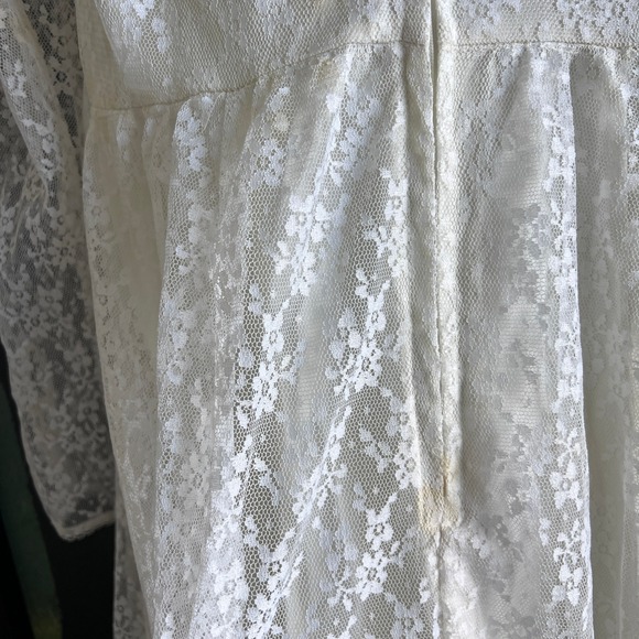 Vintage 1970s Gunne Sax Wedding Dress 70s boho maxi Romantic Renaissance Bridal - Picture 13 of 15